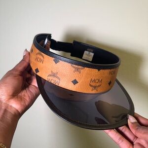 MCM Tan Logo Visor